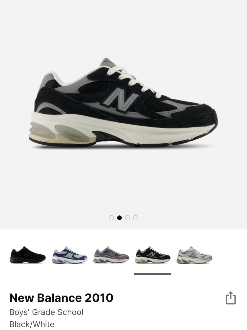 New Balance Black & White Classic Runner